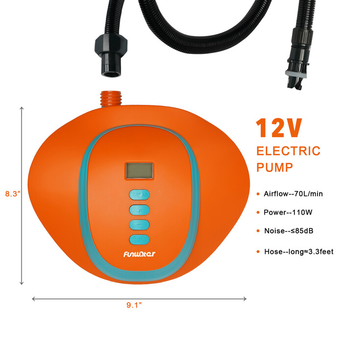 Pompe électrique haute pression pour paddle board - Électrique filaire