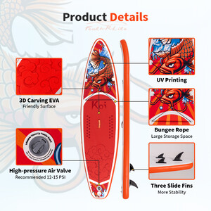 Planche de surf gonflable 11' - Sup Koi Orange