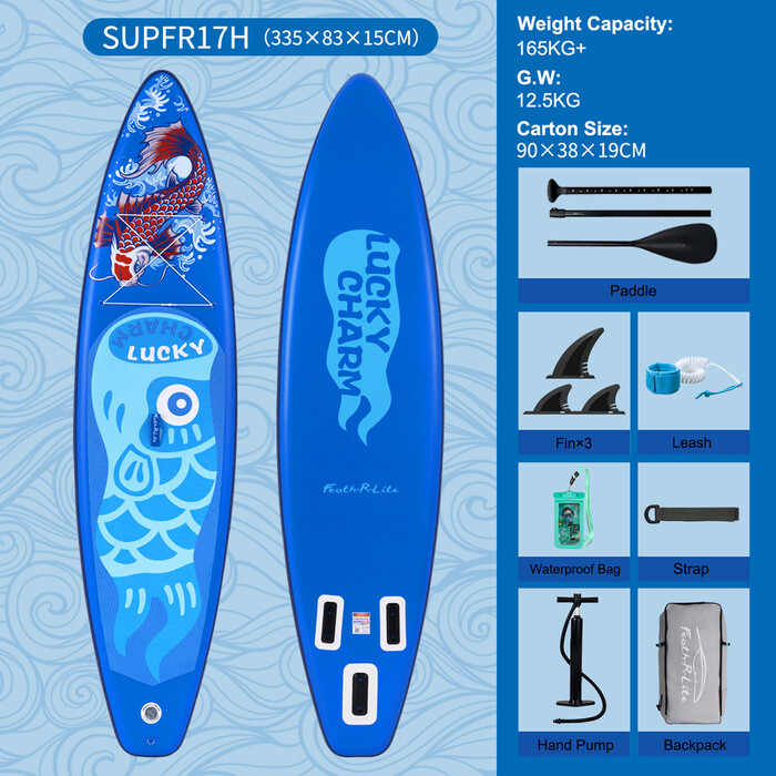 Planche de surf gonflable 11' - Bleu Chance